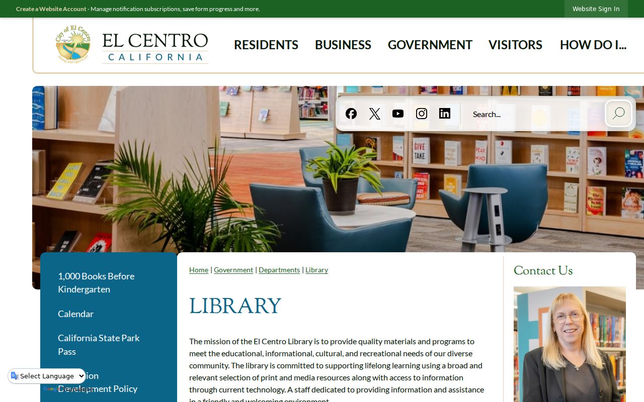 El Centro city directory local library collection