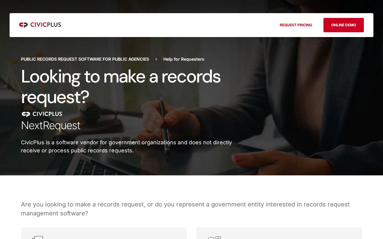 El Centro residents directory city public records request portal